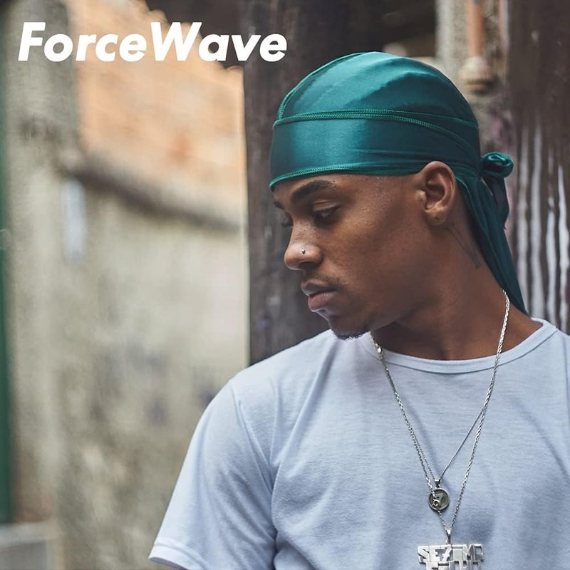 ForceWave 12 Pieces Silky Durag for Men Women Satin Durags for 360 Waves - Image 4
